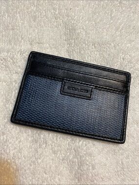 Coach Navy Card Case